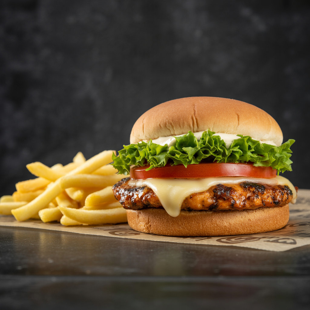 Chicken Chopped Burger Meal